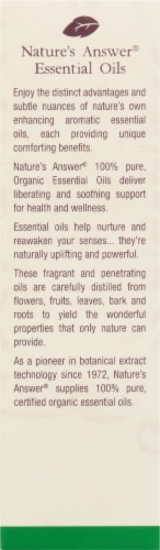 Nature's Answer Oil Clove Essential Oil Perspective: back
