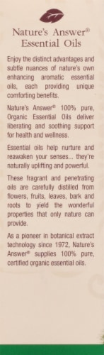 Nature's Answer® Fennel Essential Oil Perspective: back