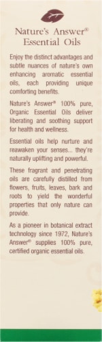 Nature's Answer® Frankincense Essential Oil Perspective: back