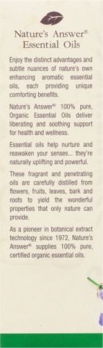 Nature's Answer Lavender Essential Oil Perspective: back
