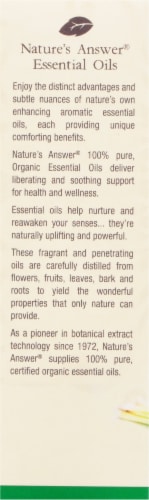 Nature's Answer Lemongrass Essential Oil Perspective: back