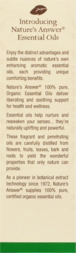 Nature's Answer Peppermint Essential Oil Perspective: back