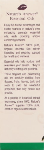 Nature's Answer Wintergreen Essential Oil Perspective: back