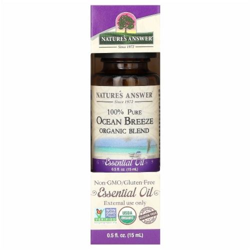 Nature's Answer - Organic Essential Oil Blend - Ocean Breeze - 0.5 oz. Perspective: back