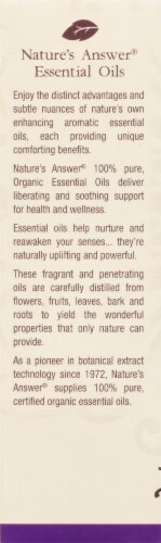 Nature's Answer Organic Vanilla & Cinnamon Essential Oil Perspective: back