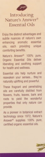 Nature's Answer Alpine Fresh Essential Oil Perspective: back