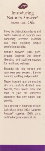 Nature's Answer Organic Vitality & Energy Booster Essential Oil Perspective: back