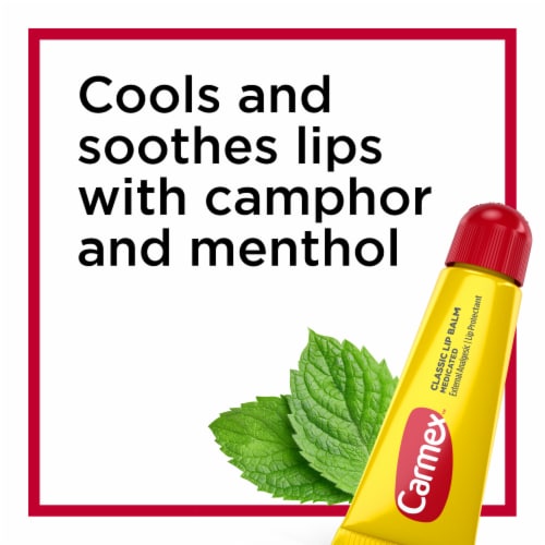 Carmex Medicated Lip Balm Tube, Lip Moisturizer for Dry, Chapped Lips, 0.35 OZ Perspective: back