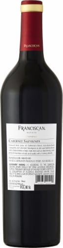 Franciscan Cabernet Sauvignon Red Wine Perspective: back