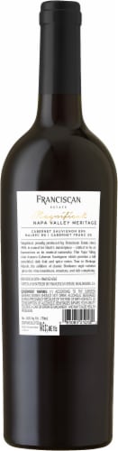 Franciscan Magnificant Napa Valley Red Wine Perspective: back
