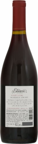 Estancia Pinot Noir California Red Wine Perspective: back