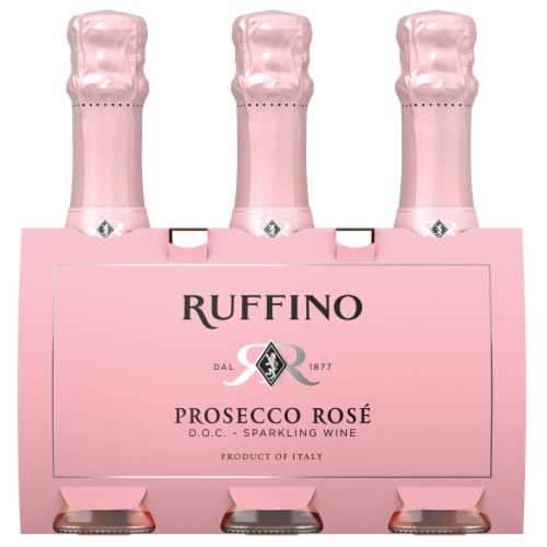 Ruffino Italian Prosecco Rosé Italian Sparkling Wine Perspective: back