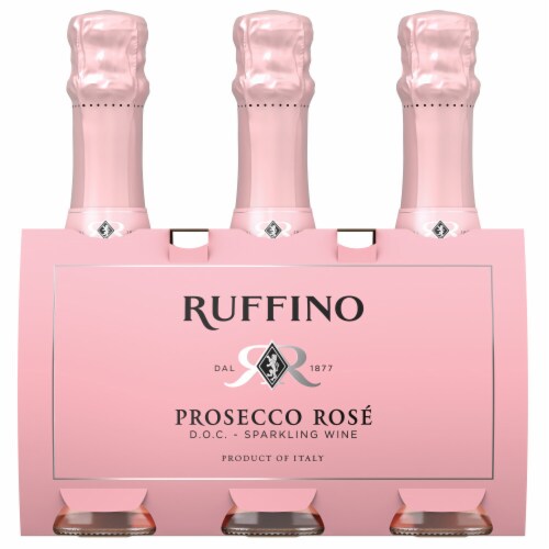 Ruffino Italian Prosecco Rosé Italian Sparkling Wine Perspective: back