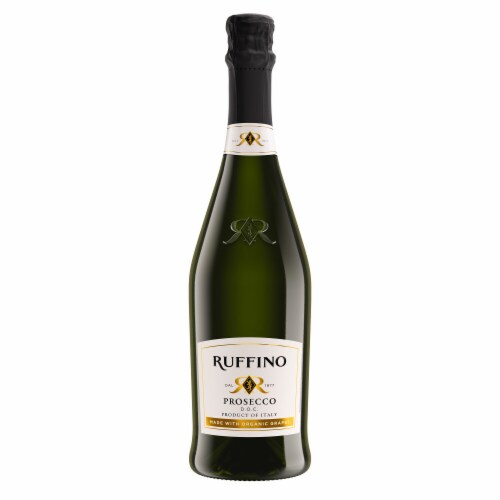 Ruffino Prosecco DOC Made With Organic Grapes Italian White Sparkling Wine Perspective: back