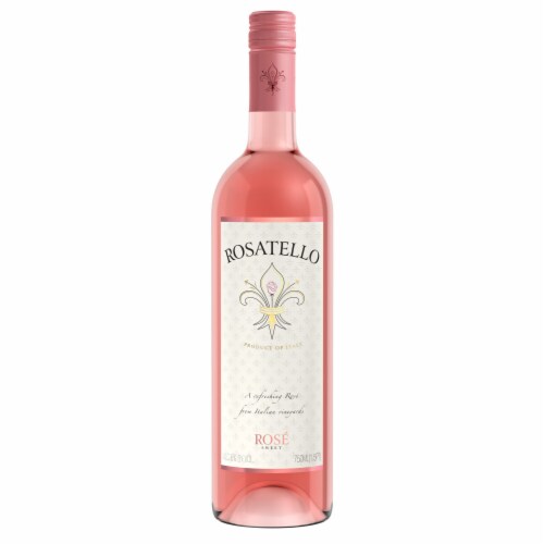 Rosatello Sweet Italian Rose Wine Perspective: back