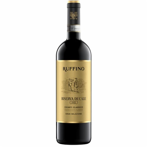 Ruffino Italian Riserva Ducale Oro Gran Selezione Chianti Classico DOCG Sangiovese Red Wine Perspective: back