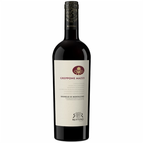 Ruffino Italian Greppone Mazzi Brunello Di Montalcino DOCG Sangiovese Grosso Red Wine Perspective: back