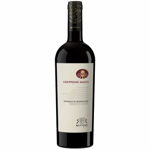 Ruffino Italian Greppone Mazzi Brunello Di Montalcino DOCG Sangiovese Grosso Red Wine Perspective: back