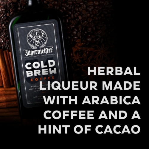 Jagermeister Cold Brew Coffee Liqueur Perspective: back