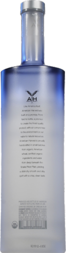 American Harvest Organic Vodka Perspective: back