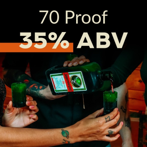 Jagermeister Premium Liqueur Perspective: back