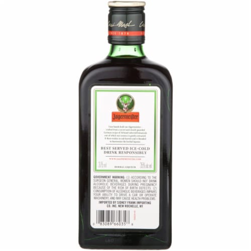 Jagermeister Herbal Liqueur Perspective: back