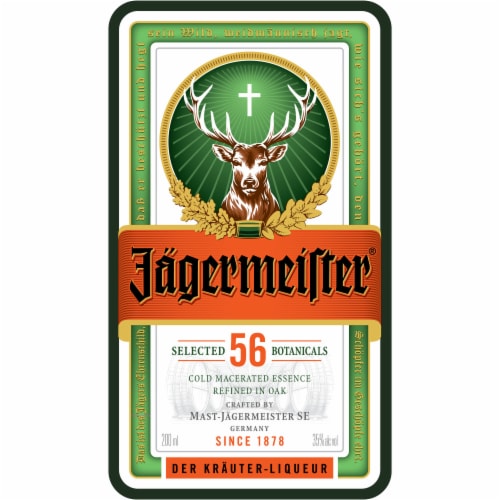 Jagermeister Herbal Liqueur Perspective: back