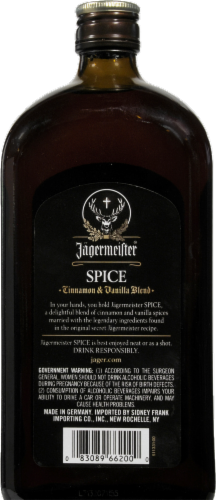 Jagermeister Spice Liqueur Perspective: back