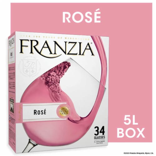 Franzia Vintner Select Blend Rose Wine Box Perspective: back