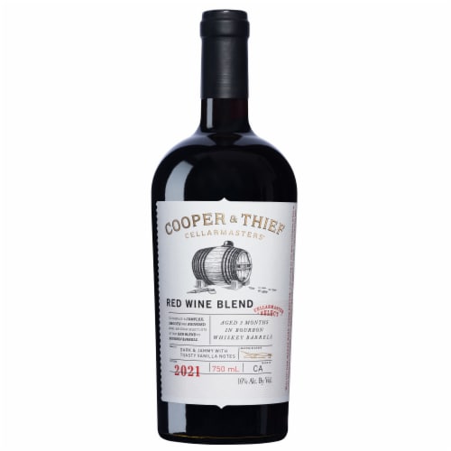 Cooper & Thief Red Blend Bourbon Barrel Aged California Wine Perspective: back