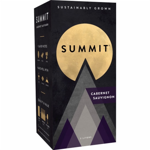 Summit Cabernet Sauvignon California Red Wine Box Perspective: back