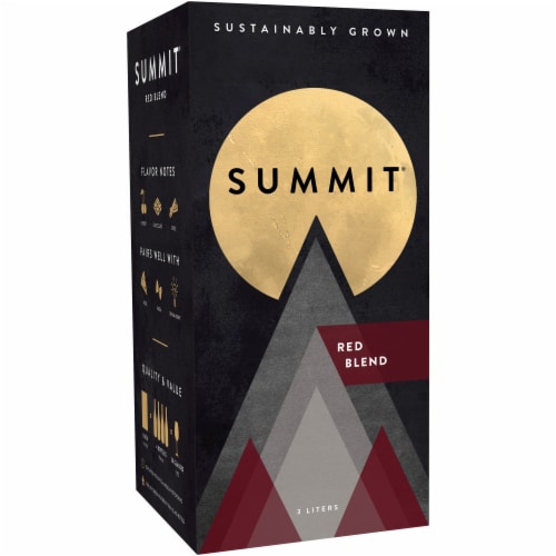 Summit Red Blend California Wine Box Perspective: back