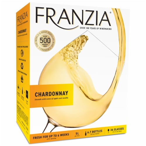 Franzia Chardonnay White Wine Box Perspective: back