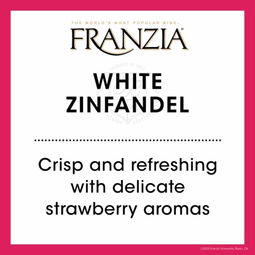 Franzia White Zinfandel Rose Wine Box Perspective: back