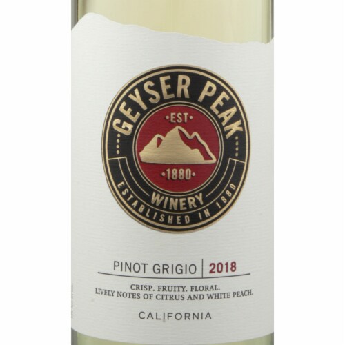 Geyser Peak Pinot Grigio California White Wine Perspective: back