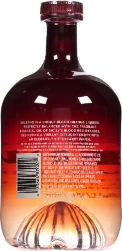 Solerno® Blood Orange Liqueur Perspective: back