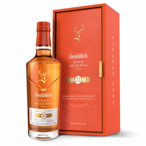 Glenfiddich 21 Year Old Gran Reserva Single Malt Scotch Whisky Perspective: back