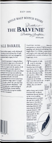 The Balvenie Single Barrel 12 Year Old Single Malt Scotch Whisky Perspective: back