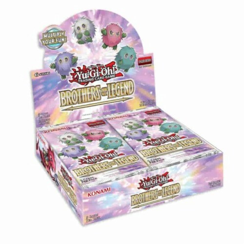 Yu-Gi-Oh! Brothers of Legend 2021 Booster Box - 24 Packs of 5 Cards Perspective: back