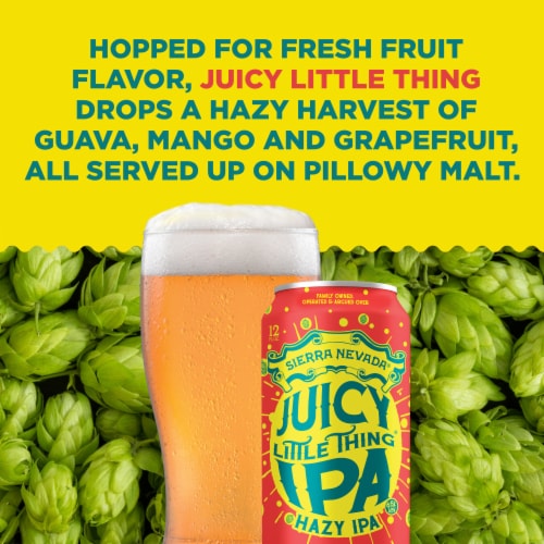 Sierra Nevada Juicy Little Thing Hazy IPA Craft Beer Perspective: back
