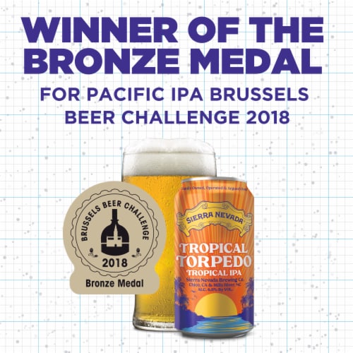 Sierra Nevada® Brewing Co. Tropical Torpedo IPA Beer Perspective: back
