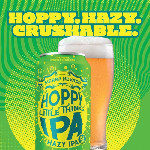 Sierra Nevada Hoppy Little Thing Hazy IPA Craft Beer Perspective: back
