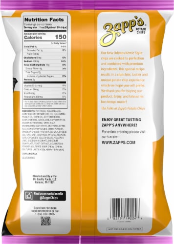 Zapp's® Big Cheezy Kettle Chip Perspective: back