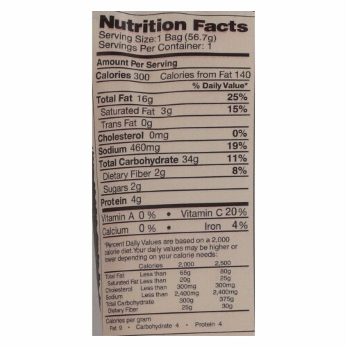 Dirty Chips - Potato Chips - Cracked Pepper and Salt 2 oz (Pack of 25) Perspective: back