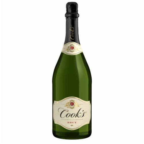 Cook's California Champagne Brut White Sparkling Wine Perspective: back