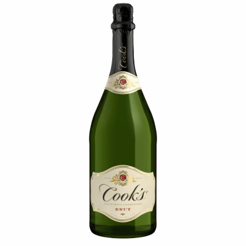 Cook's California Champagne Brut White Sparkling Wine Perspective: back