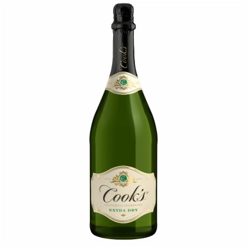 Cook's California Champagne Extra Dry White Sparkling Wine Perspective: back