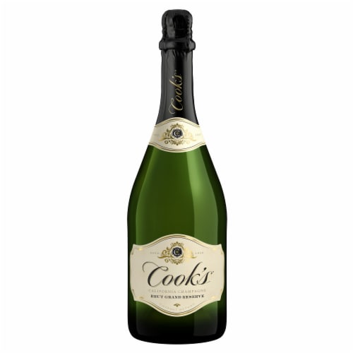 Cook's California Champagne Brut Grand Reserve White Sparkling Wine Perspective: back