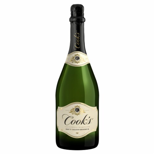 Cook's California Champagne Brut Grand Reserve White Sparkling Wine Perspective: back