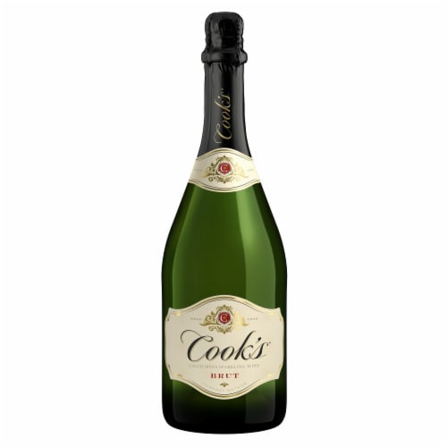 Cook's California Champagne Brut White Sparkling Wine Perspective: back